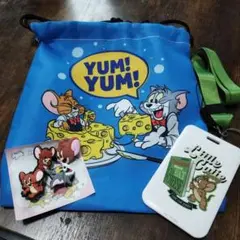 トムとジェリー YUM! YUM! 巾着　カードケース　シビッツ セット