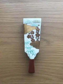 最終価格 清水焼 香合 羽子板 小物入れ
