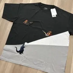 XL ゴジラ三つ巴の戦い｜ビッグシルエットTシャツ