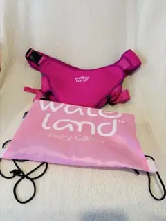 【最終価格】【極美品】water land 水陸両用抱っこひも　ピンク