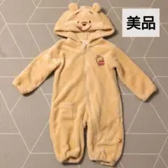 【即日発送】　美品　babydoll　くまのプーさん　フード付きロンパース