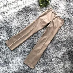 UNIQLO【M】ベージュ スリムフィット カジュアルパンツ スタイリッシュ