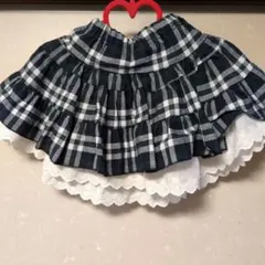 チェック柄フリルスカート 110cm