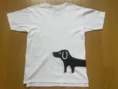 graniph 犬と猫のイラスト Tシャツ Sサイズ