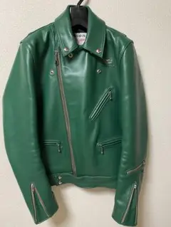ルイスレザー441t シープスキン ダークグリーン38 サイクロン ルイスレザー441tシープスキン サイクロン ダークグリーン38