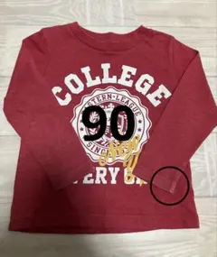 長袖Tシャツ 90サイズ　ロンT 赤　男の子
