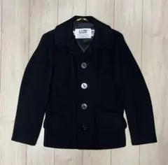 34 美品 Schott 756US シングルPコート タイト スリム 黒 濃紺