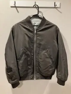 DIESELナイロンリバーシブルMA-1ジャケット A08516 カーキ/グレー