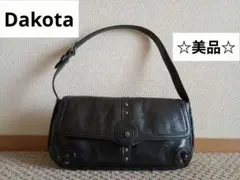 【美品】Dakota ダコタ ワンハンドル バッグ ショルダー ブラック 本革