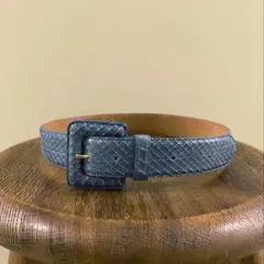 【GENNY】BLUE Python LEATHER BELT
