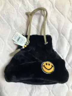 【新品タグ付き】ニコちゃん ボアバック ファーバック