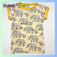 新品　ダンズ　ベビー服　子供服　Tシャツ　アニマル柄　象　70cm イエロー
