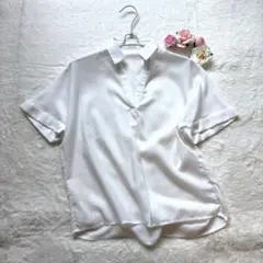 DURER【M】Vネックホワイト半袖 シャツ【即購入OK】