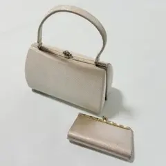 美品✨キンワシ印 バッグ 和装 礼装用 シルバーカラー ハンドバッグ