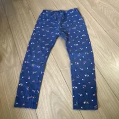ネイビー 花柄 ボトムス 110cm