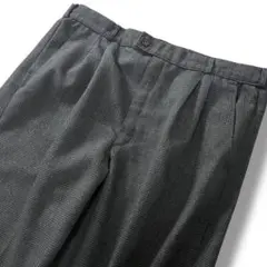 60s 70s ユーロ ヴィンテージ 2タック ウール ワイド スラックス