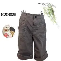 ハッシュアッシュ/カーゴパンツ 3 カーキグレー XL クロップドパンツ