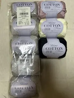 Shine Cotton Fine 毛糸 col.307と他