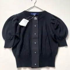 【今期新作/タグ付き】エムズグレイシー　25ss パフスリーブニットカーディガン