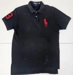 90s POLOポロラルフローレンサンフェード ビッグポニーポロ