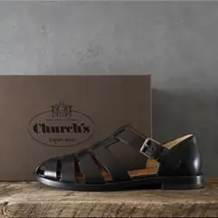 【良品】Church’s Fisherman グルカサンダル 茶6約25cm Church's - Church's◇新品未使用 グルカサンダル『FISHERMAN