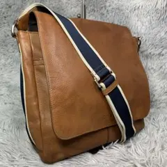 美品 コーチ　メッセンジャーバッグ　ヘリテージ　レザー　ブラック 70555 極美品】COACH コーチ チャールズ メッセンジャーバッグ レザー