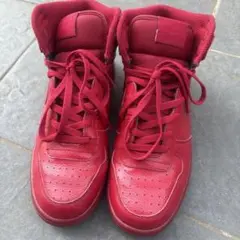 美品❣️NIKE レッド 赤　ハイカット スニーカー❣️