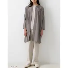 美品 evam eva 25SS wool no collar tunic