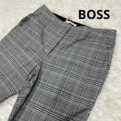 BOSS チェックパンツ　ストレッチ　カジュアルパンツ　ゴルフ　レディース