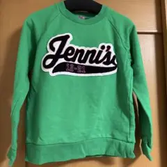 【JENNI】グリーン ロゴ入り トレーナー