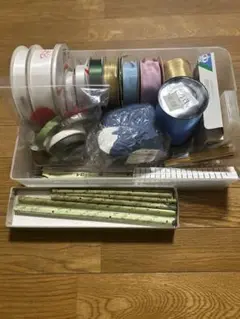 フローリストリボンワイヤーピンセット 多様な色と素材