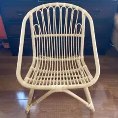 ラタン製オープンバックチェア