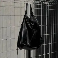 yolo 2Way レザーバッグ ブラック ショルダーバッグ