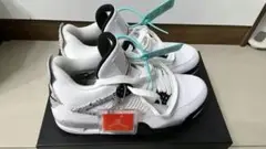 Air Jordan 4 ホワイト/ブラック/グレー20-30cm