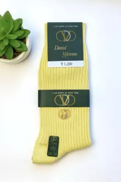 【新品】✨Daniel Valentino 靴下 カジュアル ビジネス 黄色