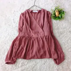 タグ付き✨ダズリン dazzlin　ラップスタイルシャツ 長袖 ブラウス　上品