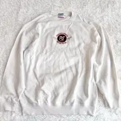 PERSONS パーソンズスポーツ　刺繍　スウェット　ホワイト　M