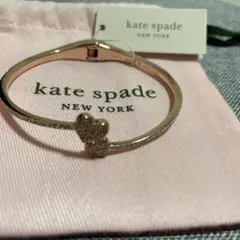 kate spade ダブルハートバングル ピンクゴールド