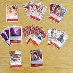 ワンピースカード 赤 ロジャー海賊団 元ロジャー海賊団 シャクヤク セット