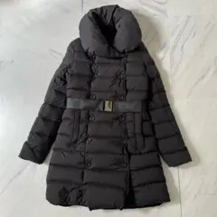 TATRAS アゴーニャ ベルト付き ショールカラー ダウンコートダークネイビー