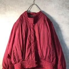 【ヴィンテージ】中綿光沢ブルゾン バブル 昭和レトロ 年代物 古着AS30