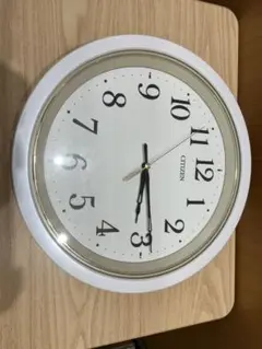（動作問題なし）CITIZEN アナログ時計 ホワイト