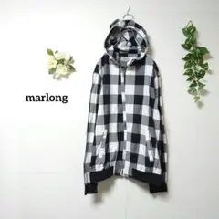 marlong チェック柄 フーディージャケット LARGE