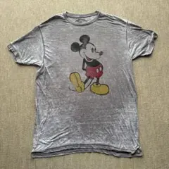 Disney ミッキーマウス Tシャツ L グレー
