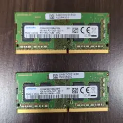 Samsung 4GB✕2枚 DDR4 メモリ