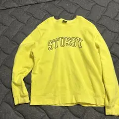 90s 復刻モデル！STUSSY イエロー トレーナー Lサイズ