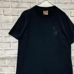 USA製90sヴィンテージTシャツ！シングルステッチ　ブラック半袖古着M718