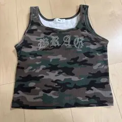 WEGO迷彩柄 DRAG ストーン付きタンクトップ