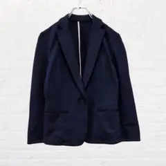 COMME CA ISM テラードジャケット M ネイビー紺 コットン生地