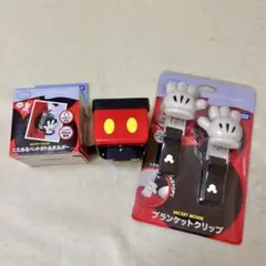 ディズニー　ブランケットクリップ　たためるペットボトルホルダー　ミッキー